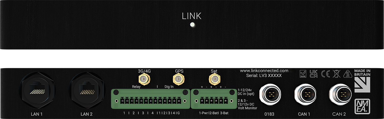 LINKbridge hardware front and back view